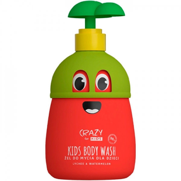Гель для душу для дітей HiSkin CRAZY for KIDS з ароматом личі та кавуна