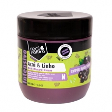 Маска для сухого та кучерявого волосся Real Natura SUPER HAIR FOOD AÇAÍ E LINHO