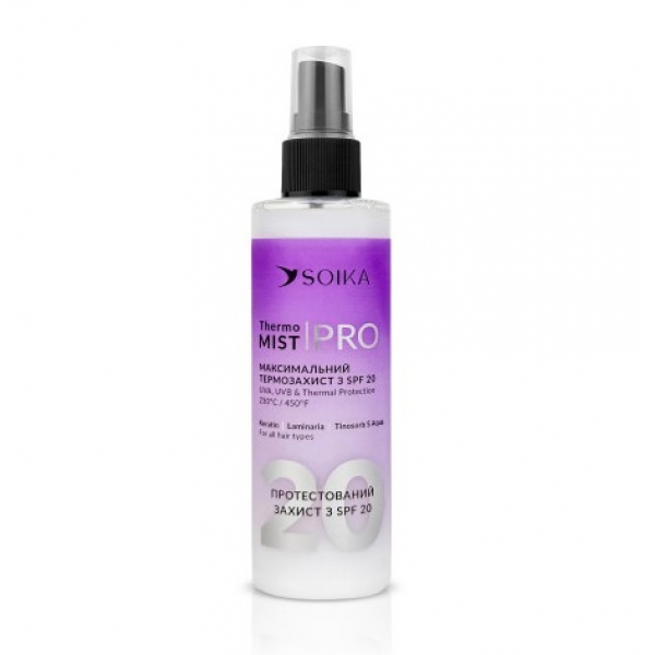 Спрей-термозахист "Thermo Mist PRO" для волосся з SPF 20 Soika