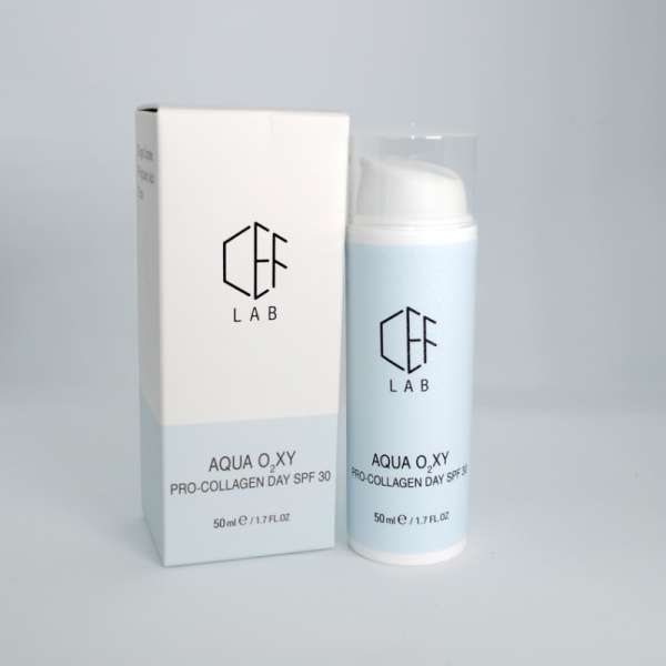 Проколагеновий денний крем SPF 30 CEF Lab Aqua