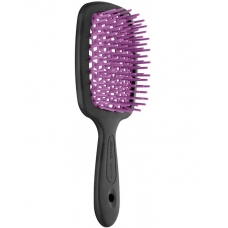 Щітка для волосся Janeke Superbrush The Original Italian Patent Чорна з фуксією