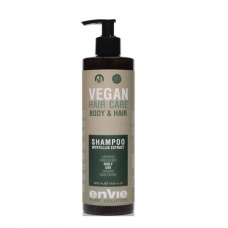Шампунь гель 2в1 для щоденного використання Envie Vegan Myrtillus Extract Body And Hair Shampoo 500 ml