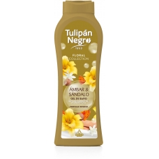 Гель для душу  "Бурштин та сандал" Tulipan Negro Floral Collection Bath And Shower Gel
