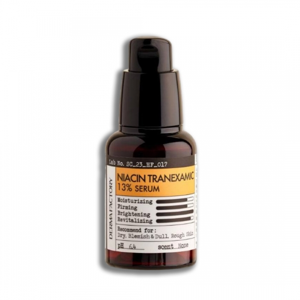 Інтенсивна освітлювальна та омолоджувальна сироватка Niacin Tranexamic 13% Serum Derma Factory