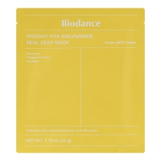 Гідрогелева маска з ніацинамідом Biodance Radiant Vita Niacinamide Real Deep Mask 34g