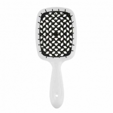 Щітка для волосся Janeke Superbrush The Original Italian Patent Біла з чорним
