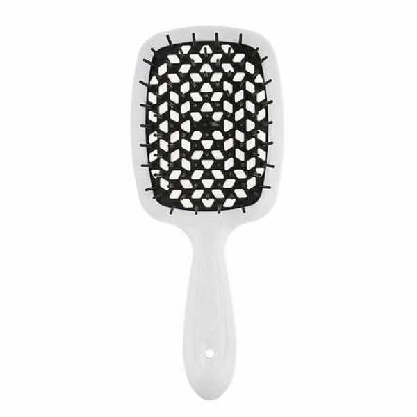 Щітка для волосся Janeke Superbrush The Original Italian Patent Біла з чорним