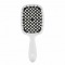 Щітка для волосся Janeke Superbrush The Original Italian Patent Біла з чорним