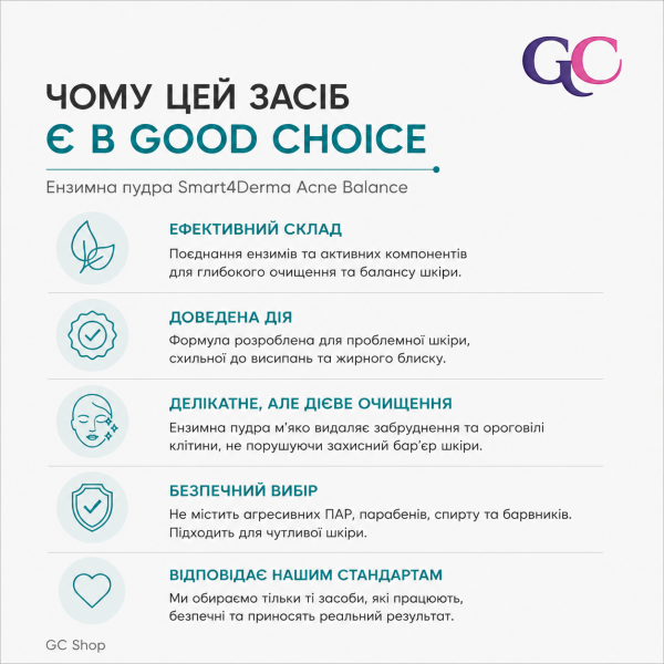 Ензимна пудра з вулканічним пилом Smart4Derma Acne Balance, 120 г Ензимна пудра з вулканічним пилом Smart4Derma Acne Balance, 120 г
