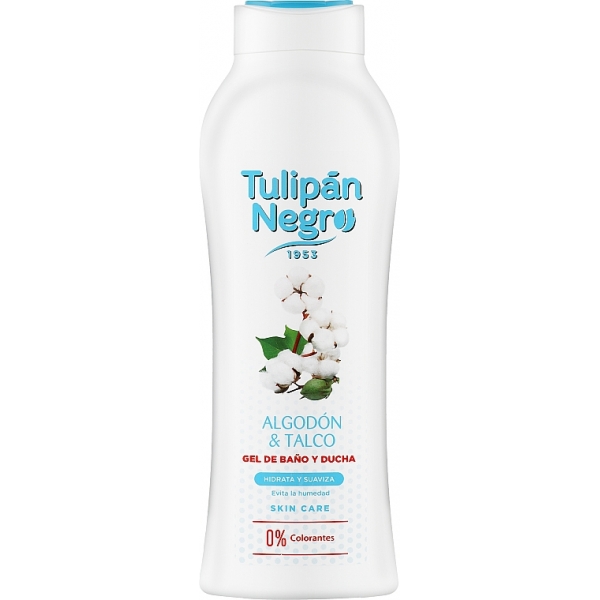 Гель для душу "Бавовна і тальк" Tulipan Negro Shower Gel
