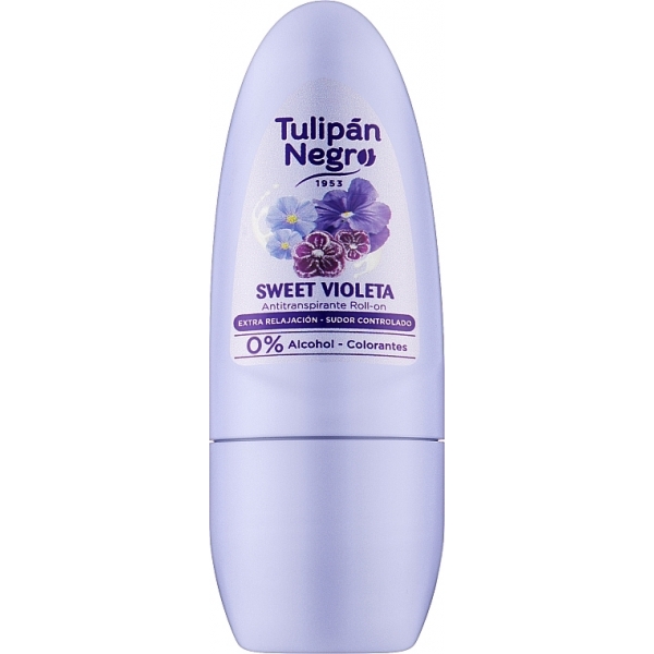 Дезодорант кульковий  "Солодка фіалка" Tulipan Negro Sweet Violet Deo Roll On