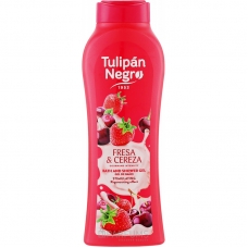 Гель для душу "Полуниця та вишня" Tulipan Negro Shower Gel
