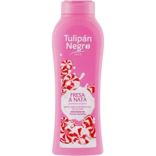 Гель для душу "Полуничний крем" Tulipan Negro Strawberry Cream Shower Gel