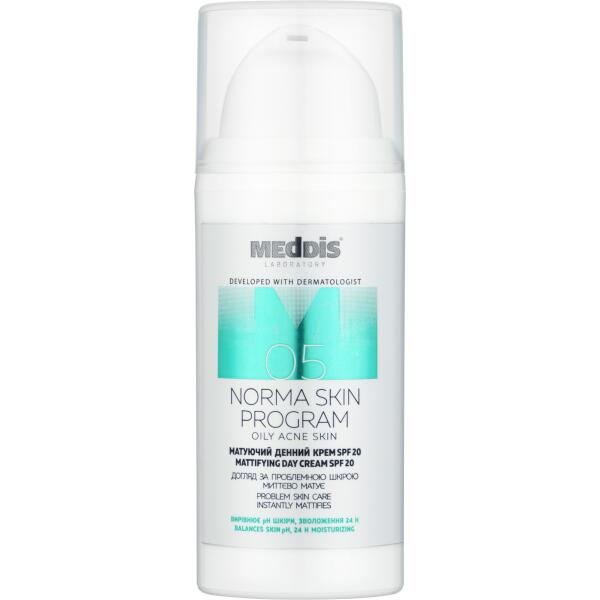 Матуючий денний крем  Meddis Norma Skin Program SPF20