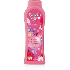 Гель для душу  "Вишня та фрезія" Tulipan Negro Floral Collection Bath And Shower Gel
