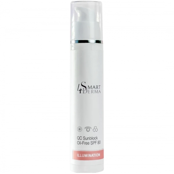 Антиоксидантний ультразахисний крем OIL-FREE SPF-80 Smart4Derma Illumination, 50 мл
