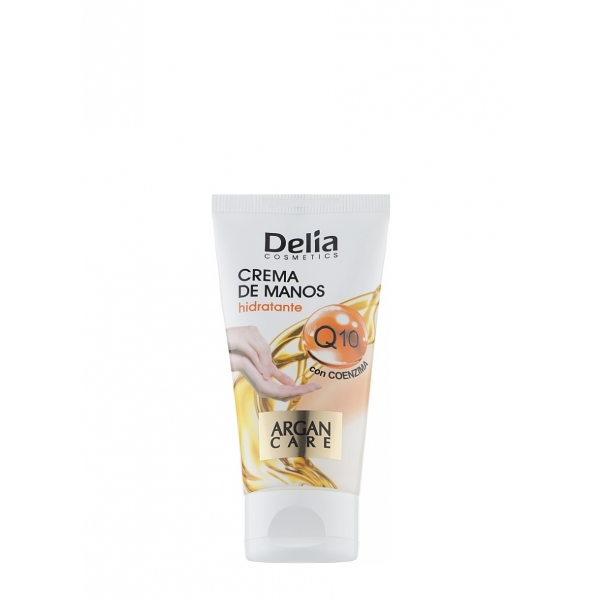 Зволожувальний крем для рук з олією аргани Delia Cosmetics Hand Cream Argan Care Q10