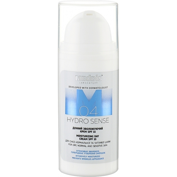Зволожуючий денний крем Meddis Hydrosense SPF 15