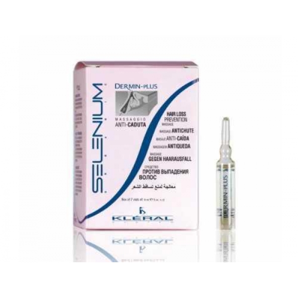 Ампули проти випадіння волосся Kleral System Selenium Line Red Clay Anti-Dandruff Mask Dermin Plus, 1 шт