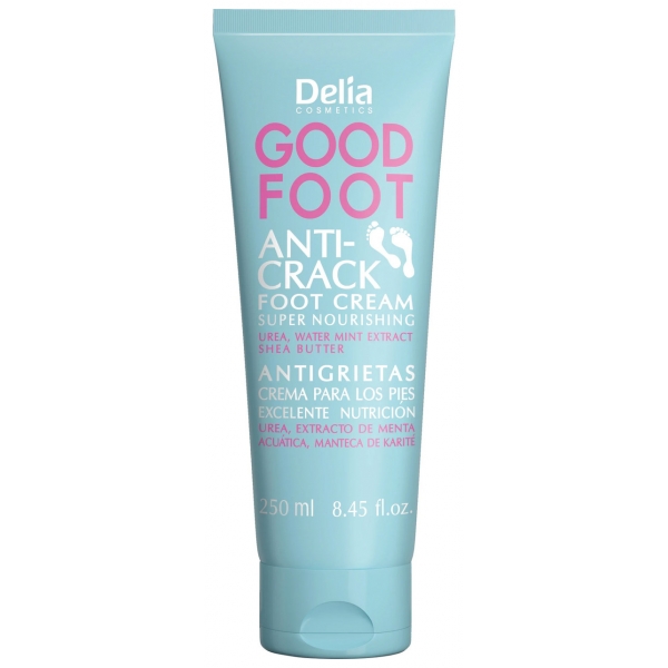 Зволожуючий крем для загрубілої, потрісканої шкіри стоп Delia Good Foot Anti-Crack Super Nourishing Foot Cream
