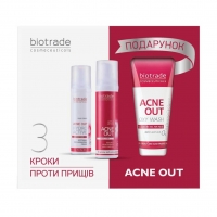 Набір проти акне Biotrade ACNE OUT Set (gel/50ml + lotion/60ml + cr/60ml)