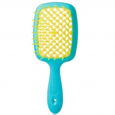 Щітка для волосся Janeke Superbrush The Original Italian Patent Жовтий з блакитним
