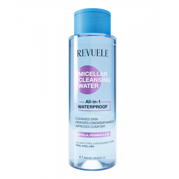 Вода міцелярна очищуюча ВСЕ-В-1 WATERPROOF Revuele