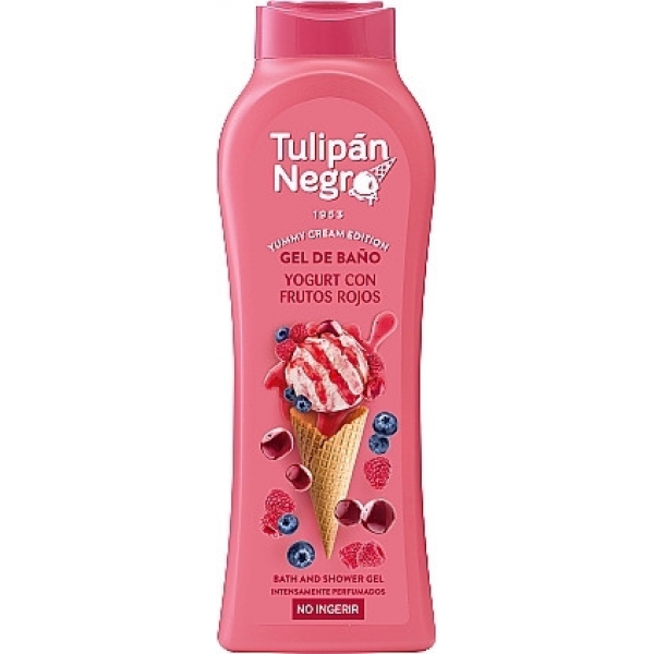 Гель для душу "Ягідний йогурт" Tulipan Negro Yummy Cream Edition