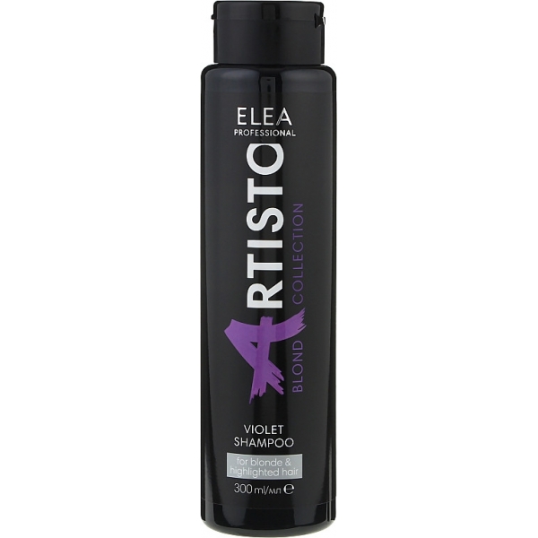 Шампунь тонуючий антижовтий Elea Professional Artisto Violet Shampoo (фіолетовий)
