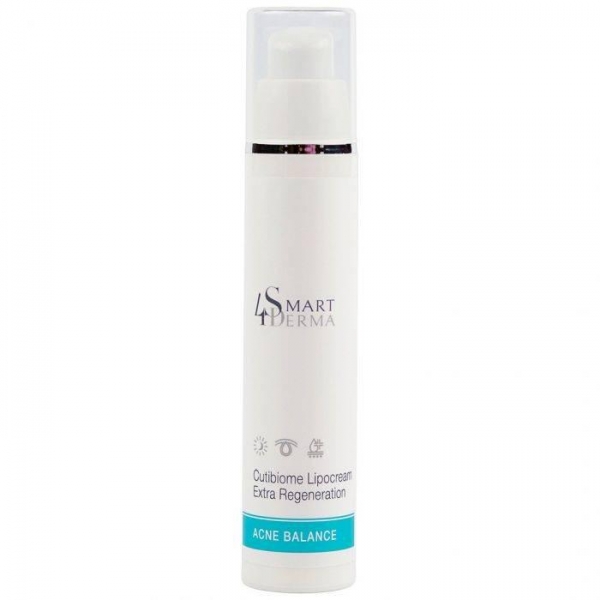 Нічний ліпосомальний крем «Кутибіом» Smart4Derma Acne Balance, 50 мл