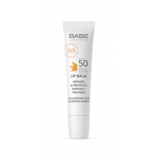 Сонцезахисний бальзам для губ з гіалуроновою кислотою SPF 50 Babe Laboratorios