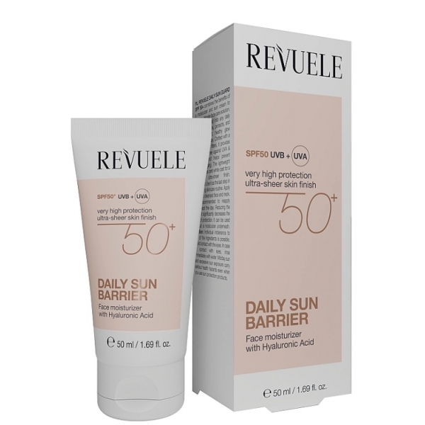 Сонцезахисний крем-бар'єр для обличчя  Revuele Daily Sun Barrier Cream SPF 50+
