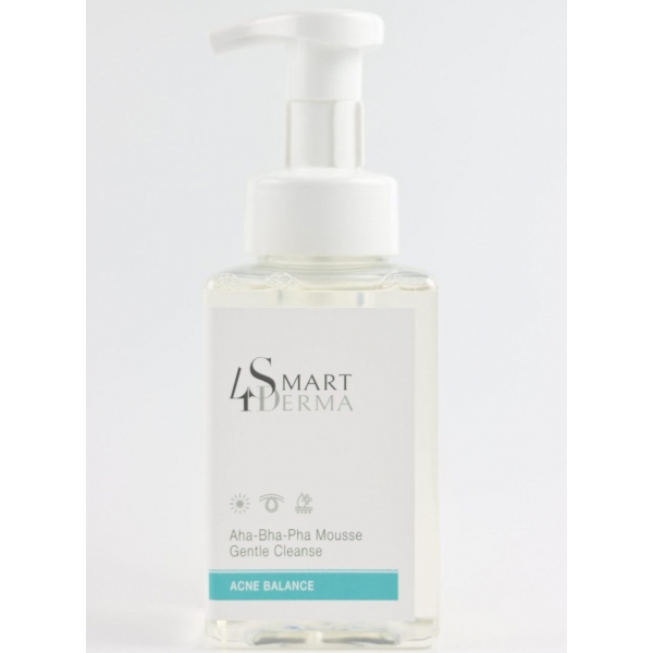 Очищаюча мультикислотна пінка для жирної, комбінованої шкіри Smart4Derma Acne Balance, 80 мл