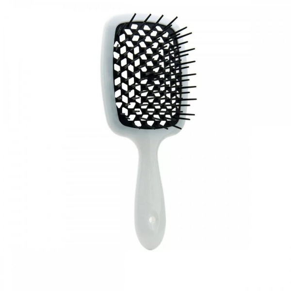 Щітка для волосся Janeke Small Superbrush Біло-чорна