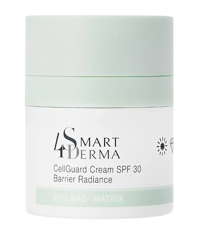 Омолоджувальний екзосомальний денний крем SPF 30 з NAD+ Smart4Derma CellGuard Cream Barrier Radiance 50 мл