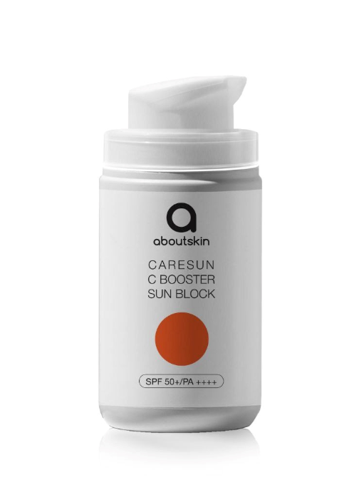 Антиоксидантний сонцезахисний крем About Skin С Caresun C Booster Sun Block SPF50+/PA++++