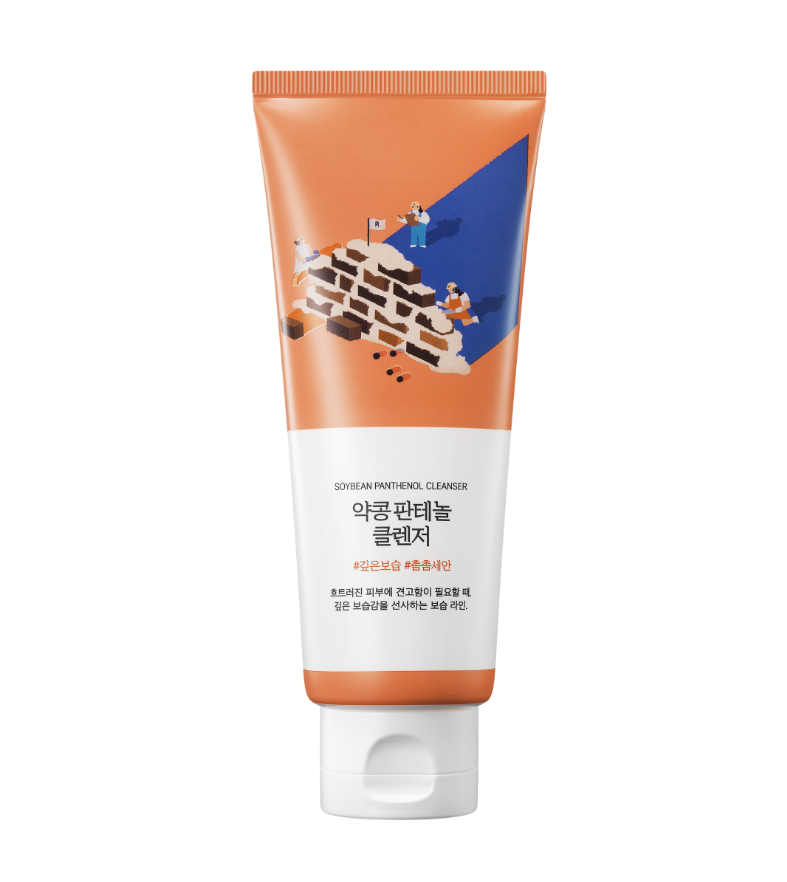 Пінка для умивання з екстрактом соєвих бобів та пантенолом ROUND LAB Soybean Panthenol Cleanser, 150 ml