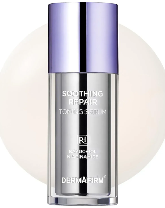 Мультифункціональна сироватка з бакучіолом - Soothing Repair Toning Serum R4 Dermafirm,30 ml