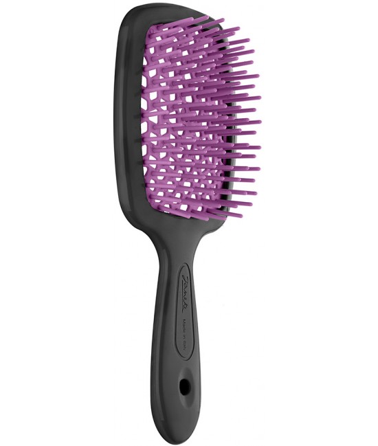 Щітка для волосся Janeke Superbrush The Original Italian Patent Чорна з фуксією