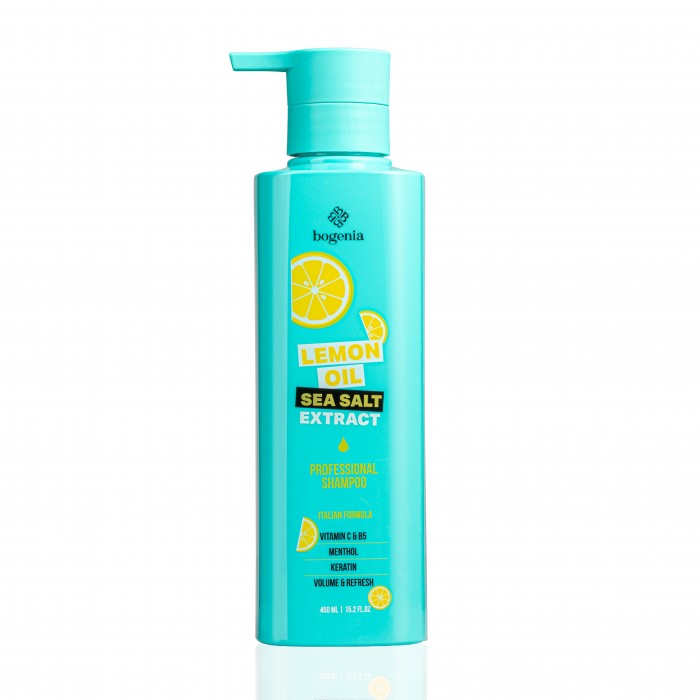 Шампунь для волосся Lemon Oil & Sea Salt Shampoo Bogenia BG440 №001