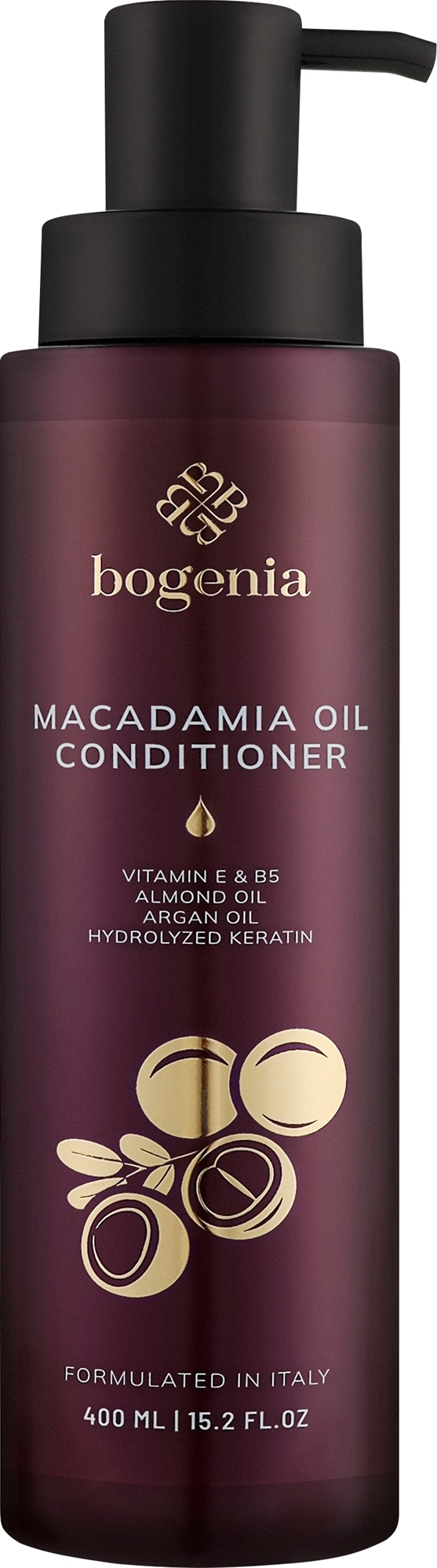 Кондиціонер для волосся з олією Макадамії Bogenia Macadamia Oil Conditioner 400 мл