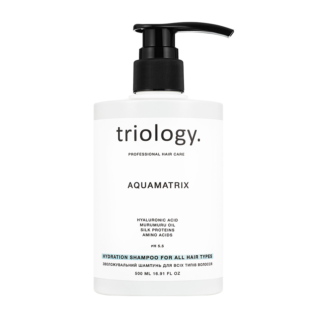 Зволожувальний шампунь для всіх типів волосся Aquamatrix Triology.