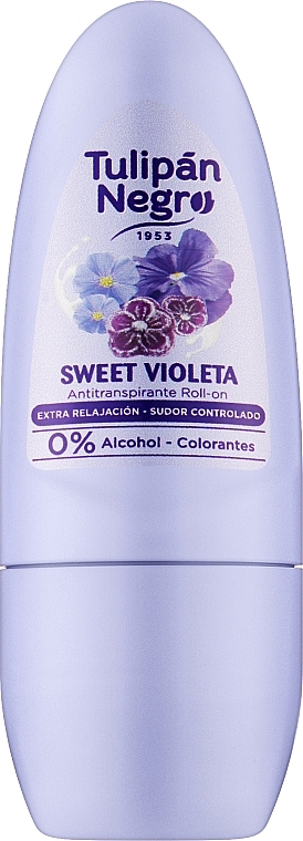 Дезодорант кульковий  "Солодка фіалка" Tulipan Negro Sweet Violet Deo Roll On