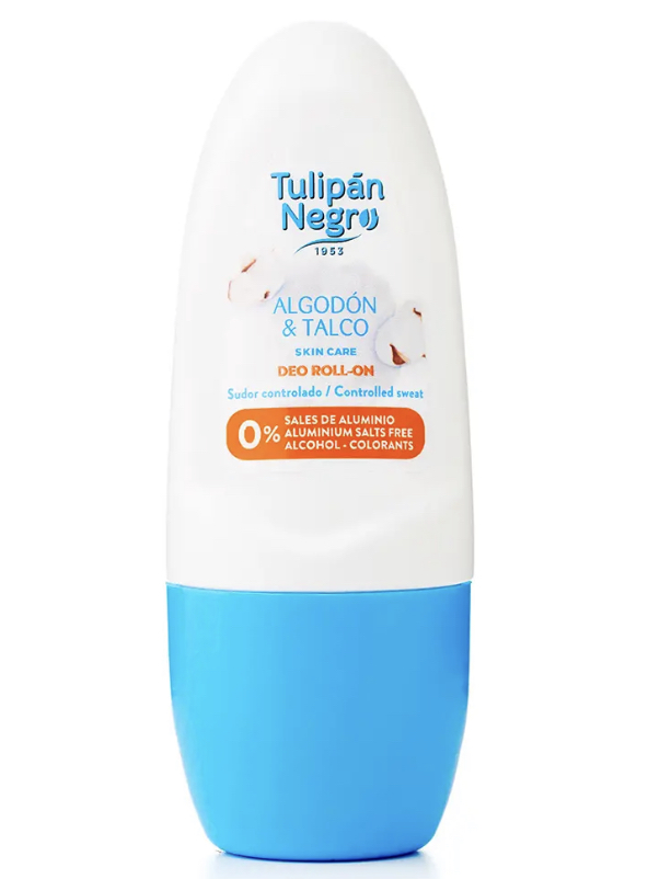 Дезодорант кульковий "Бавовна і тальк" Tulipan Negro Deo Roll-On
