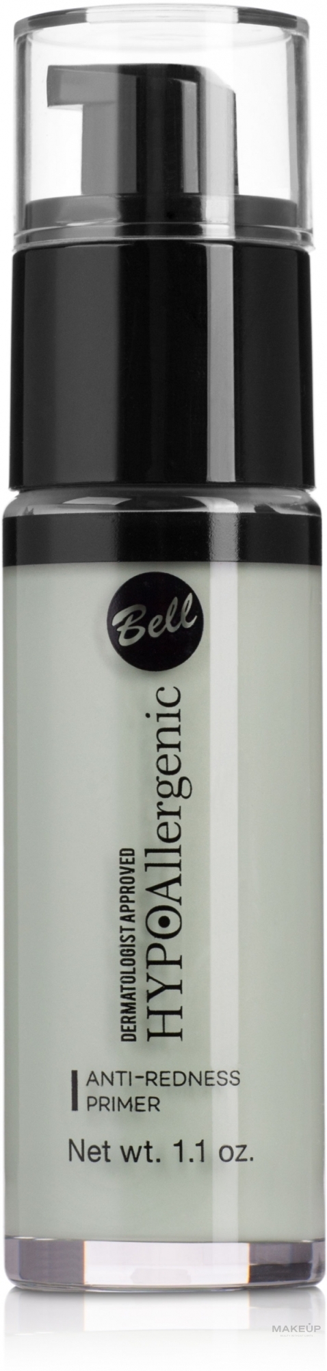 Гіпоалергенна база під макіяж, яка нейтралізує почервоніння Bell HypoAllergenic Anti-redness Primer, 30 г