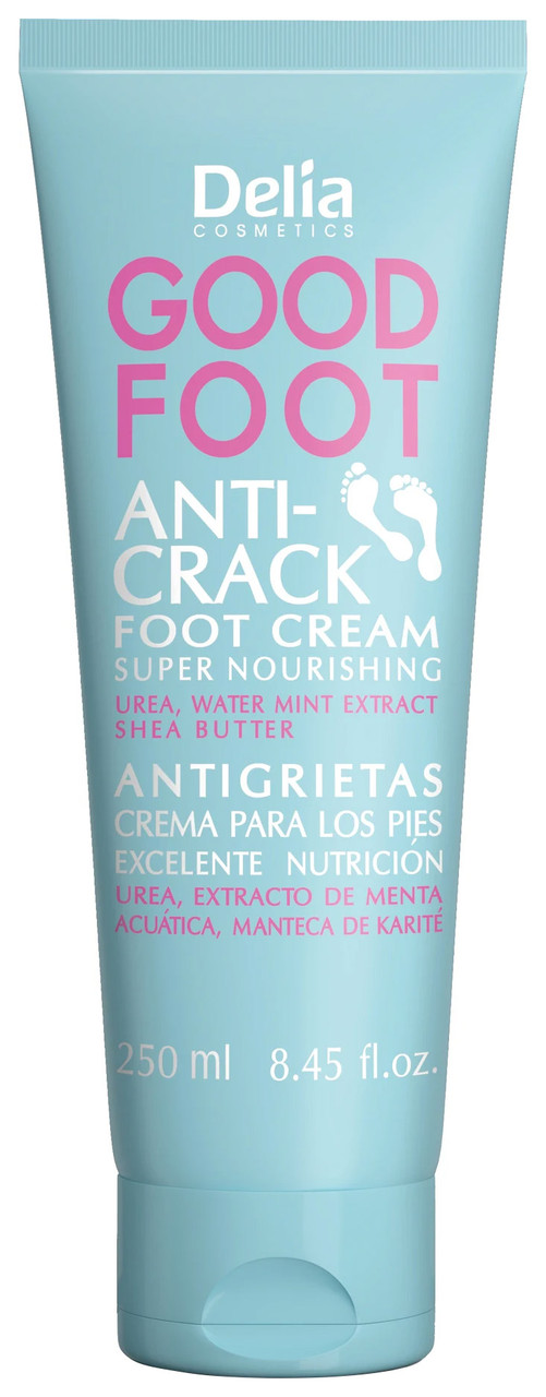 Зволожуючий крем для загрубілої, потрісканої шкіри стоп Delia Good Foot Anti-Crack Super Nourishing Foot Cream