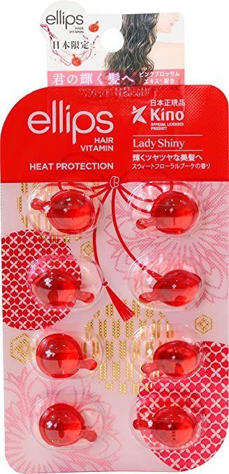 Капсули для волосся з вітамінами та екстрактом рожевої вишні Ellips Hair Vitamins Lady Shiny, 8*1 мл