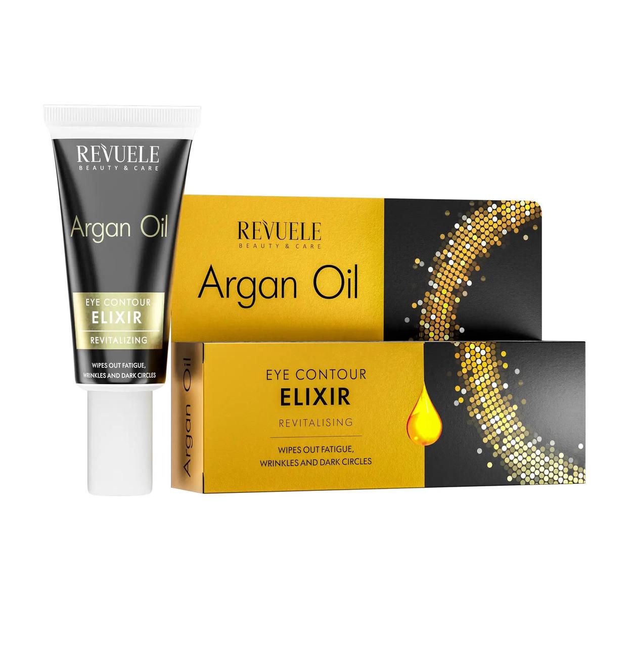 Омолоджувальний еліксир для контуру очей Revuele Argan Oil Elixir