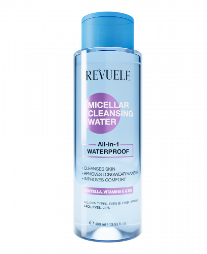Вода міцелярна очищуюча ВСЕ-В-1 WATERPROOF Revuele