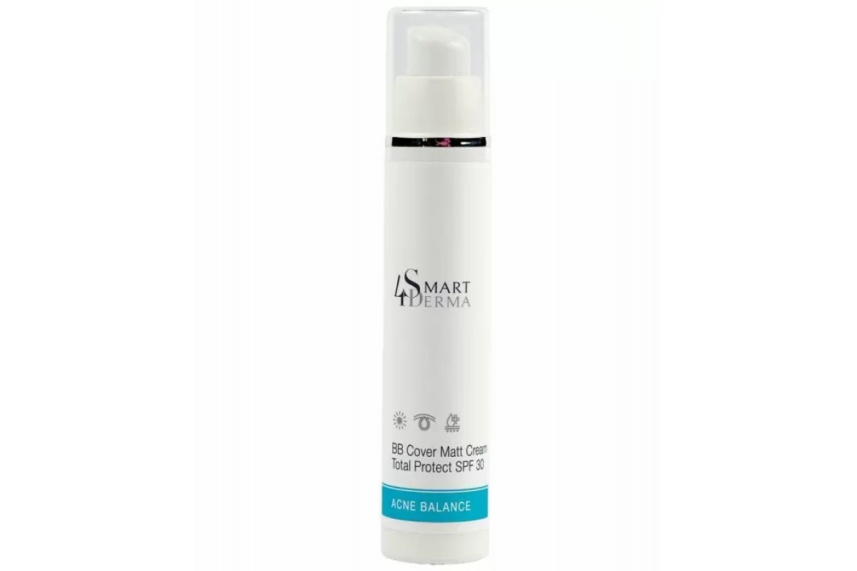 Матуючий ВВ крем SPF 30 Smart4Derma Acne Balance, 50 мл